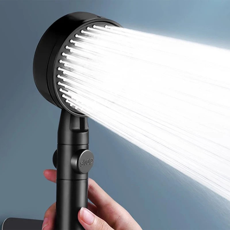 Shower Head High Pressure Bathroom Shower Head With 8 Spray Modes Water Heater Filter Large Panel Shower Nozzle