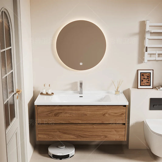 creative chinese style bathroom cabinet Save space big size mirror shelves perfume cupboard storage vestidores hotel furniture