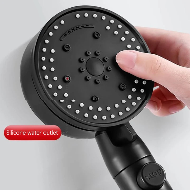 Shower Head High Pressure Bathroom Shower Head With 8 Spray Modes Water Heater Filter Large Panel Shower Nozzle